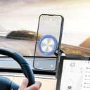 Phone Mount for Tesla Model 3 Model Y Accessories 2025, Magsafe Strongest Magnetic Phone Holder for Tesla Model 3/Y/Cybertruck Screen, Non-Adhesive Car Mount Fits All Smartphone