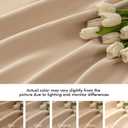 MIULEE Back Tab Beige Curtains 102 Inch Long 2 Panels Set for Living Room Bedroom, Cream Rod Pocket/Pinch Pleated Light Blocking Thermal Insulated Room Darkening Floor to Ceiling Blackout Drapes, Cream Beige