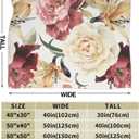 Roses Watercolor Floral Bed Blanket Ultra Soft Throw Blanket All Season Warm Light Weight Cozy Plush Blankets for Home Bedroom Sofa Chair Travel, 60"X80"