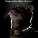 GPS Cat Tracker Collar (iOS & Android)- Dogs GPS Tracker Smart Pet Activity Tracker, No Subscription, Works with Google Find Hub & Apple Find My App, Anti-Lost for Keys, Pet Items Black