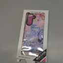 for Samsung Galaxy S25 Case, Coastal Vintage Collage Pattern with Flowers & Shells, Military-Grade Drop Protection, Vintage Seaside Soft Slim TPU Cover with Camera Protection for Girls (Sunflower1)