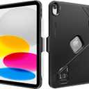 ProCase Soft TPU Case for iPad (A16) 11th Generation 2025 11 Inch/ 10th Gen 2022 10.9 Inch, Ultra-Slim Anti-Slip Shockproof Rugged Cover with Pen Holder for iPad 11/10 -Black