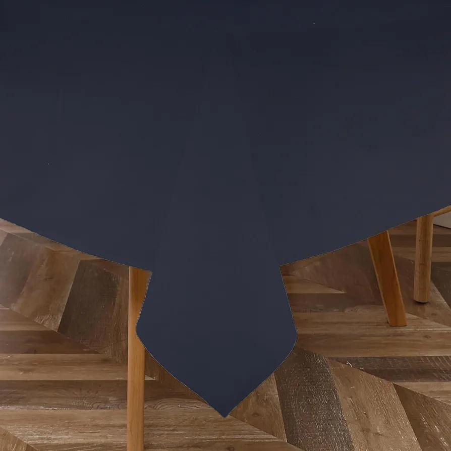 Majestic Giftware PVC Faux Leather Rectangle Tablecloths | (TCE34-54144) Blue Waterproof & Spill Proof Dining Table Cover | Decorative Washable Tablecloth for Home, Kitchen, Party (54X144)