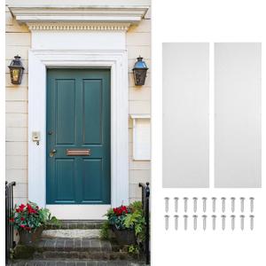 uxcell 2pcs Door Kick Plate, 10 x 30 Inches Anodized Aluminum Kick Plate Door Plate, 1.5mm (1/16 Inch) Thickness, for Exterior Front Door or Back Door, Silver