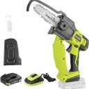 SnapFresh Mini Chainsaw Cordless, 5 Inch Electric Chainsaw Portable, Handheld Chain Saw With 2.0ah Battery & Fast Charger, Small Battery Powered Chainsaw for Wood Cutting Tree Trimming, Gift for Men