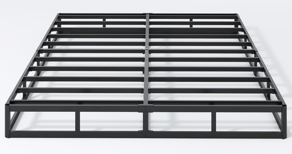 King Box Spring, King Size Box Spring and Cover Set, 3000lbs Heavy Duty Metal Mattress Foundation with Easy Clean Cover, No Noise, Easy Assembly