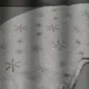 Faux Fur Christmas Tree Skirt 36 Inch, Luxury White Plush Tree Skirt with Silver Embroidered Snowflakes, Thick Xmas Tree Mat for Holiday Decorations (Silver, 36")