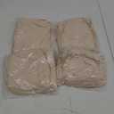 Dining Chair Covers,Seat Covers for Dining Room Chairs Set of 4,Stretch Kitchen Chair Covers,Removable Washble Dining Room Chair Seat Cover,Chair Slipcovers Protector (Beige,with Zipper)