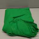 6 x 9 FT Green Screen Backdrop - Polyester Fabric for Video Streaming, Portrait Photoshoot, Wall Mounted, Parties and Small Events