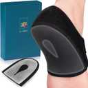 Heel Protectors, Cups for Plantar Fasciitis, 2PCS Cushion Achilles Tendonitis Bone Spur Aching Feet Relieve Pain(Size: Women 6-11 + Men 6-10) (Black)