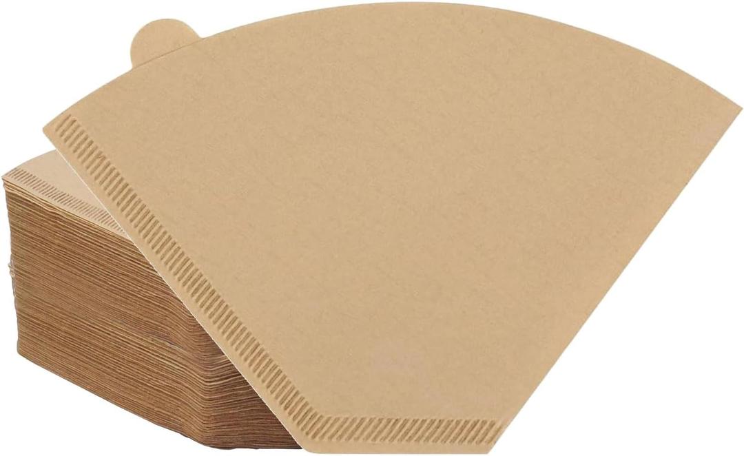 200 Count #4 Cone Coffee Filters 8-12 Cups, Disposable Coffee Paper Filters, Compatible with Ninja Coffee Filter, Pour Over and Drip Coffee Maker(Unbleached Natural)