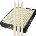 Simply Soson 12 inch Ivory Taper Candle Sticks, Set of 30 Candle Sticks, Tapered Candles, Dripless Taper Candles, Ivory Candlesticks, Tall Candles, Taper Candles Bulk
