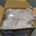 Tessco for you 400 Pcs Mini Appetizer Plates Dessert Cups Spoons Forks Set Dessert Containers Assorted Shape Plastic Parfait Cups Disposable Spoon Forks for Party Serving (Gold)