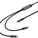 Dual USB-C Cable, 100W, 2-in-1 USB-C to USB-C by Helix