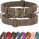 Soft PU Leather Dog Collar, Stylish Quick Released Dog Collar for Large Dogs, Easy Clean Adjustable Pet Collar for Daily Walking, Brown, XL Fit 20-26" Neck