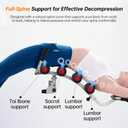 Seanleecore Inversion Table for Back Pain Relief - 350lbs Capacity, Improve Posture and Spinal Health - Ideal for Home and Gym Use