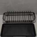 MISSLO Small Dish Drying Rack for Kitchen (Black)