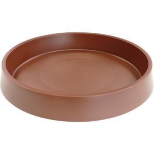 Plant Saucer Tray for Ceramic Plastic Pots, 8 inch Plant Saucers for Indoors, Pot Saucers Trays, Bird Bath Bowls, Flower Planter Water Drip Trays for Pots Base (8", Brown)