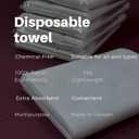 Disposable TowelsBath Towels Camping I Gym I Barber10 Count, Individually Packed, Large Size (15.7x29.5)Extra thick