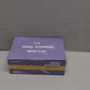 50 Pcs 1ml Syringes with Caps Oral Dispenser Individually Sterile Warpped for Medicine Dropper, Colostrum Collect Feeding Pets, Liquid