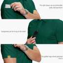 ZITY 5 Pack Mens Polo Shirt Short Sleeve Sports Golf Tennis T-Shirt Moisture-Wicking Summer Shirts (XXXL)