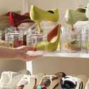 12 Pack Shoe Slots Organizer, Shoe Stackers Organizer for Closet Adjustable Shoe Holder Space Saver 50% Shoes Racks for Closet Organization
