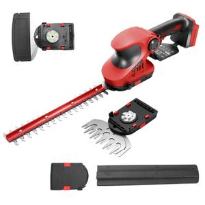 Pole Hedge Trimmer Cordless for Milwaukee M18 18V Battery (No Battery), 2-in-1 Brushless 12" Hedge Trimmer and 3.9" Grass Shear with 8.5Ft Extension Pole, 15Ft Long Reach for Tree Shrub Pruning (Incomplete)