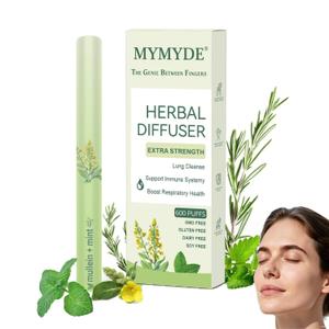 Herbal Diffuser Sticks Upgraded - Thyme & Mint Extract - Designed for Lung Detoxification and Oral Freshness - Soothing Relaxation Sticks - Your Choice for Health and Aromatherapy