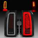 Sequential LED Tail Light for 2015-2020 GMC Yukon/Yukon XL, with Start-Up Animation, Dynamic Turn Signal, Unique Shape Running Lights Design,Brake,Reverse,Tail Lights assembly Replacement