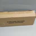 Delamu Over the Door Pantry Organizer, 6-Tier Metal Pantry Door Organization and Storage, Hanging Kitchen Basket Spice Rack Seasoning Shelves, Cabinet Door Organizer for Easy Install,D5xW18xH50inch (Black)