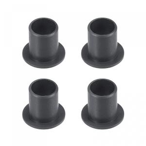 Uxcell Flanged Sleeve Bearings 10mm Bore 12mm OD 15mm Length POM Wrapped Oilless Bushings Black 4pcs
