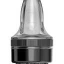 Scalp and Hair Growth Massager Comb with Applicator Bottle for Essential Oils, Serums, and Follicle Care Treatment (Black)