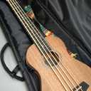 Caramel CUB402 Electric 30inch All Solid Wood Mahogany Ukulele Bass - Tuned as E-A-D-G