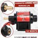 CarBole Gasoline Electric Fuel Pump Universal 5/16 Inch Inlet and Outlet Inline 12V 1-2A 28GPH 2-3.5P.S.I. Operating Fuel Pressure