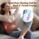 Heating Pad for Back, Valentines Day Gifts for Her Him, Electric Heating Pad for Period Cramps, Wrap Around Heated Pad for Waist and Stomach, Birthday Gifts for Women Men Mom Dad Wife Husband (Gray)