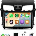 Naifay Car Stereo Radio for Nissan Altima 2013 2014 2015 with Carpaly & Android Auto, 10.1 Inch Touch Screen for Altima Car Stereo with GPS/Bluetooth/WiFi/SWC(Not Fit Big Screen&Premium Audio System)