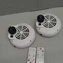 Meonum 2 Pack Small Space Heater, 500W Portable Electric Small Heater with Adjustable Thermostat and Timer, Overheat Protection and LED Display, Quiet Space Heater for Office Desk Indoor Use (White)