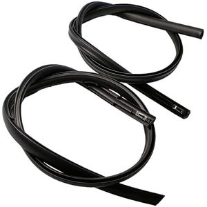 JXQVWYKZF 1 Pair Roof Trim Drip Molding Compatible with Honda HR-V 2016-2022 Left & Right Side Roof Weatherstrip, Black V-Strip Rubber Kit, Replace 74316-T7A-003 74306-T7A-003