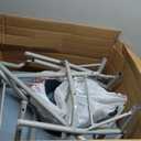 DMI Drop Arm Portable Toilet Commode, Extra-Wide Seat, 500 Pound Weight Capacity, Bucket with Lid Included, Adjustable Legs, Elderly Assistance Products, Grey