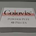 Colovis 48 PCS Powder Puff, Face Soft Makeup Sponge, Velour Triangle Powder Puff for Foundation, Makeup Puff Setting Makeup for Loose Powder, Beauty Tools(Black)