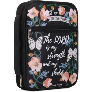 Mr. Pen- Bible Cover Case, Carrying Book Case with Durable Handle and Zippered Pocket, Bible Protective Church Bag for Men & Women, Christian Gifts, Black, Mothers Day Gift