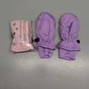 Waterproof Baby Mittens 2 Pairs (Pink/Purple) Size M