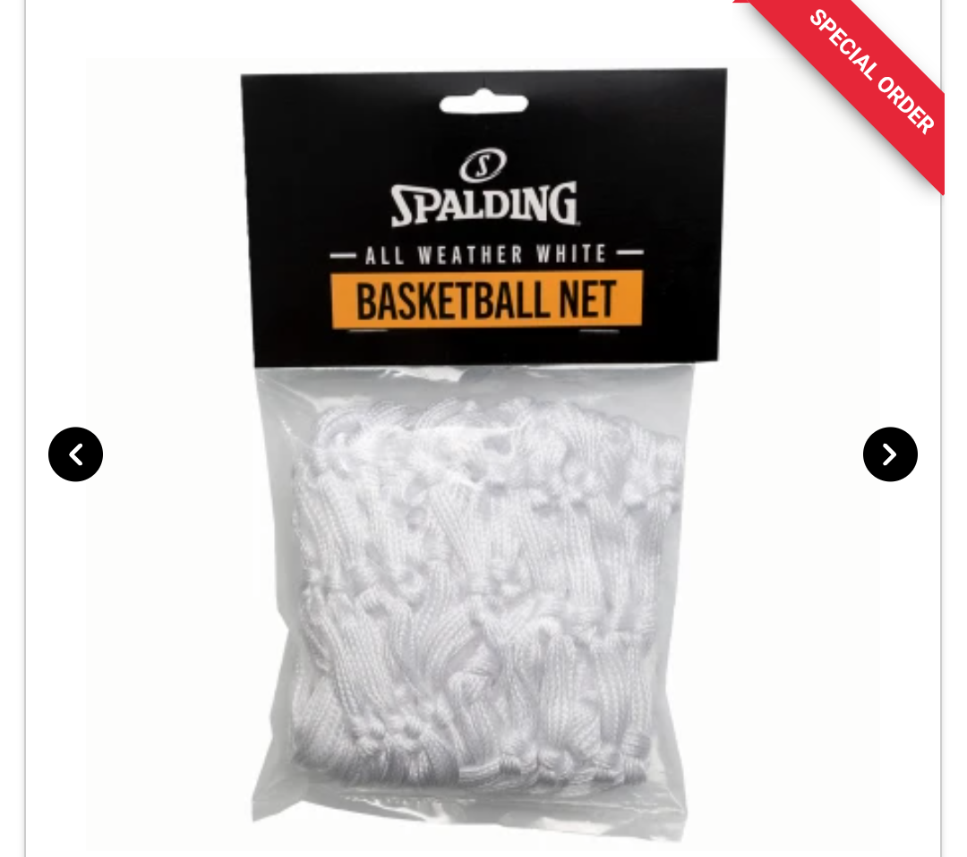 All-weather Basketball Net, White 2 Pack