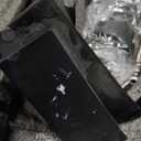 BESy Black Waterfall Bathroom Faucet, Single Hole 1 Hole 3 Holes Single Handle Bathroom Sink Faucet, Vanity Faucet with 6 Inch Deck Plate, cUPC Waterlines, Matte Black with Pop Up Drain