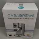 CASABREWS 5418 PRO Espresso Machine 20 Bar, Upgraded Espresso Maker with Powerful Steam Milk Frother, Stainless Steel Coffee Machine with Fast Heating System for Cappuccino, Latte, Silver