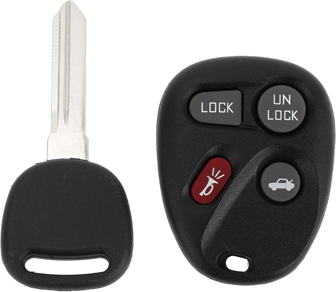 X AUTOHAUX 315MHz AB01502T Keyless Entry Remote Ignition Transponder Key Fob for Chevrolet Camaro 1996-2001 46 Chip 4 Buttons