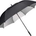 G4Free 54/62/68 Inch Extra Large Windproof Golf Umbrella UV Protection Automatic Open Double Canopy Vented Sun Rain Stick Umbrella