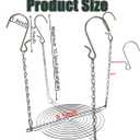 Adjustable Height Planter Inserts for Tall Planters Large Pots,4 Hooks Fits in The Top Openings,Chain Planter Filler Elevate Plants,Wedding & Party Decor
