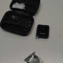 PQRQP 3 in 1 Microphone for iPhone/Android/Camera, Wireless Microphones, 328ft Transmission, 18H Battery Life, Mini Microphone for Record Interview, Vlogs, YouTube, Tiktok (Ebony Black)