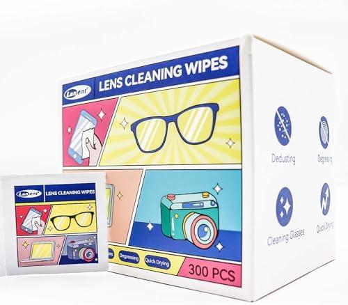 Lens Cleaning Wipes, 600 Count - Streak-Free Screen Cleaning Wipes for Glasses, Camera Lenses, Phone Screens & Electronics, Safe for Anti-Glare & Coated Lenses, Individually Wrapped